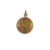 Vintage yellow gold Aries zodiac (March 21-April 19) charm/pendant.