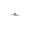 Lovely vintage solid 14k yellow gold propeller plane charm.