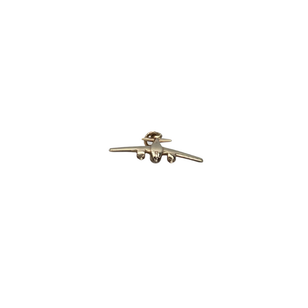 Lovely vintage solid 14k yellow gold propeller plane charm.
