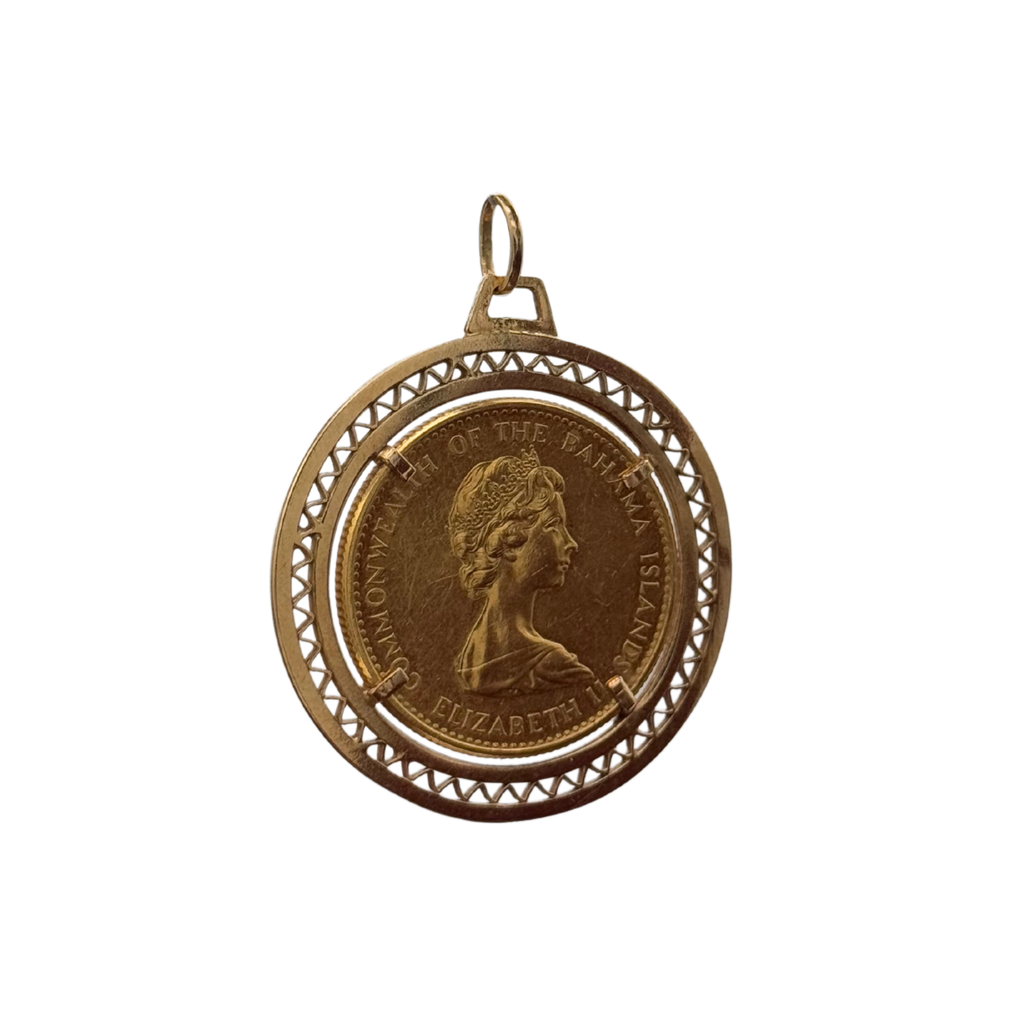 Vintage 22K Gold Bahamian Santa Maria 1971 Coin