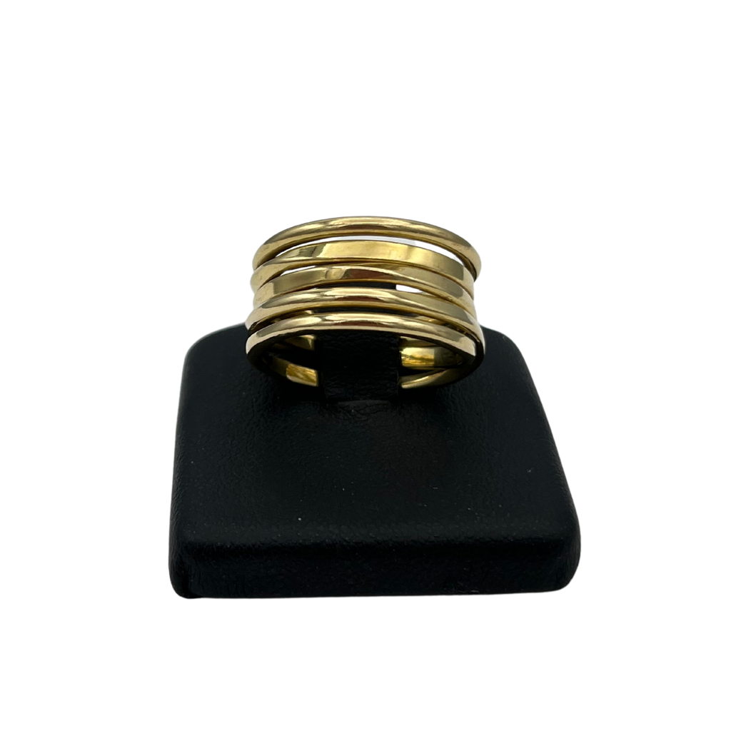 Vintage 5 band uneven stacked ring in 18k yellow gold 2
- Daisy Exclusive Jewellers