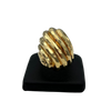 Vintage Henry Dunay 18k yellow gold swirl cocktail ring - Daisy Exclusive Jewellers