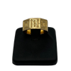 Vintage Solid 18k Yellow Gold Geometric Motif Hexagonal Ring - Daisy Exclusive jewellers