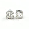 1.42 ct Diamond stud Princess Cut earrings - GIA certified - montreal jeweller - Daisy Exclusive