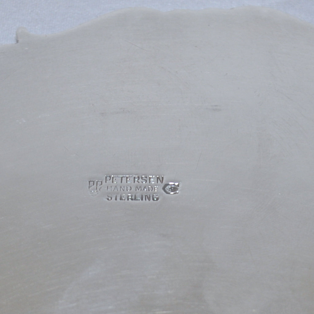 Vintage Carl Poul Petersen Sterling Silver Tray - Westmount, Montreal - Daisy Exclusive