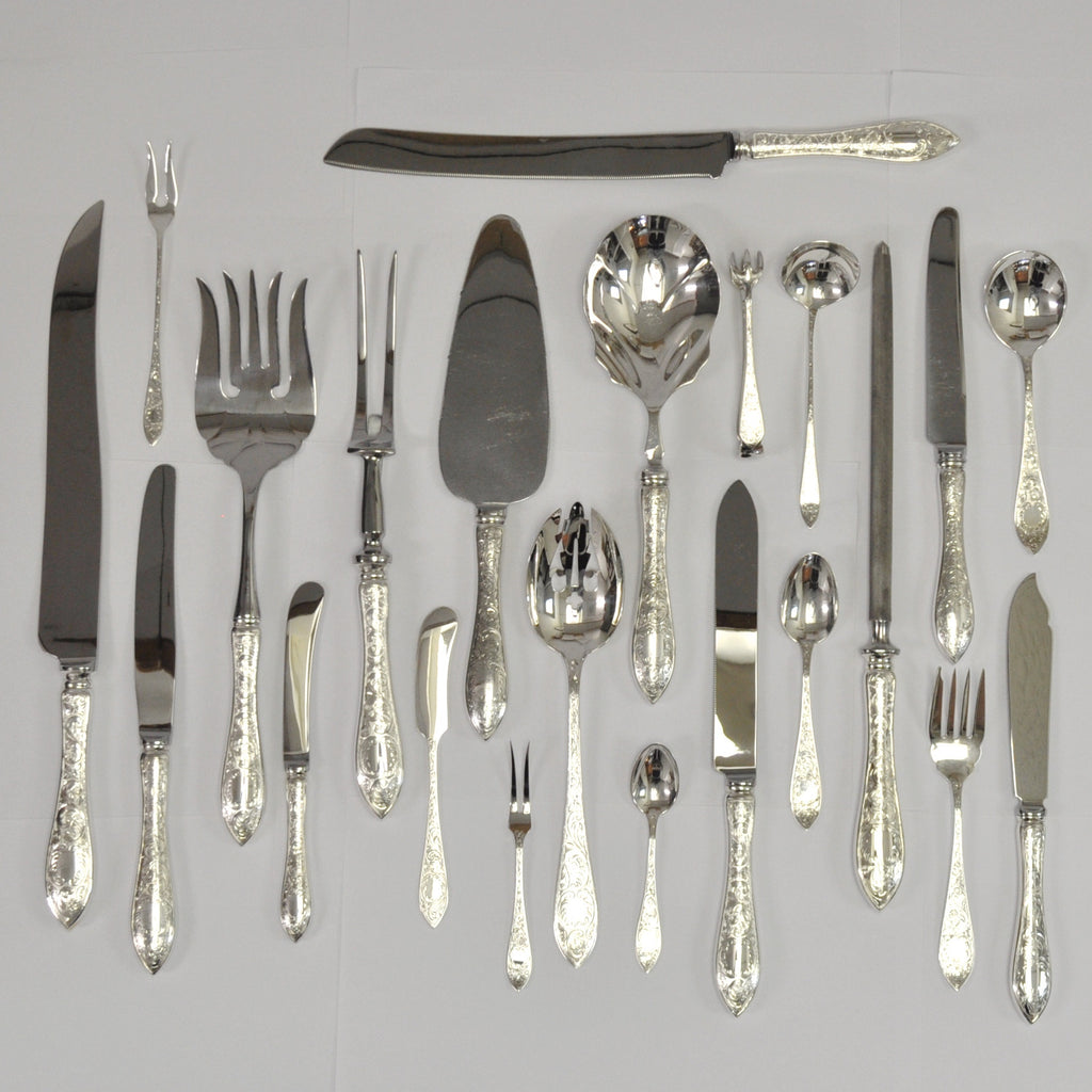Henry Birks and Sons Tudor Scroll silverware - Westmount, Montreal - Daisy Exclusive
