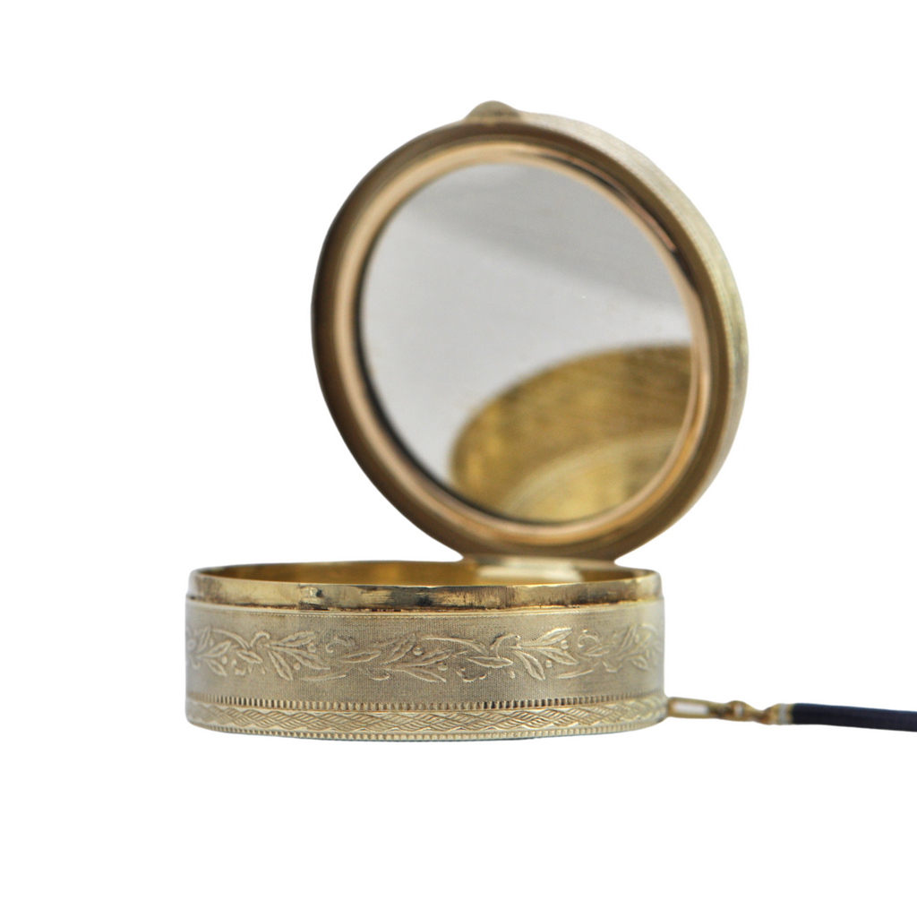 Antique Signed 'Tiffany & Co' Enamel 14K Yellow Gold Pillbox + Montreal Estate Jewelers