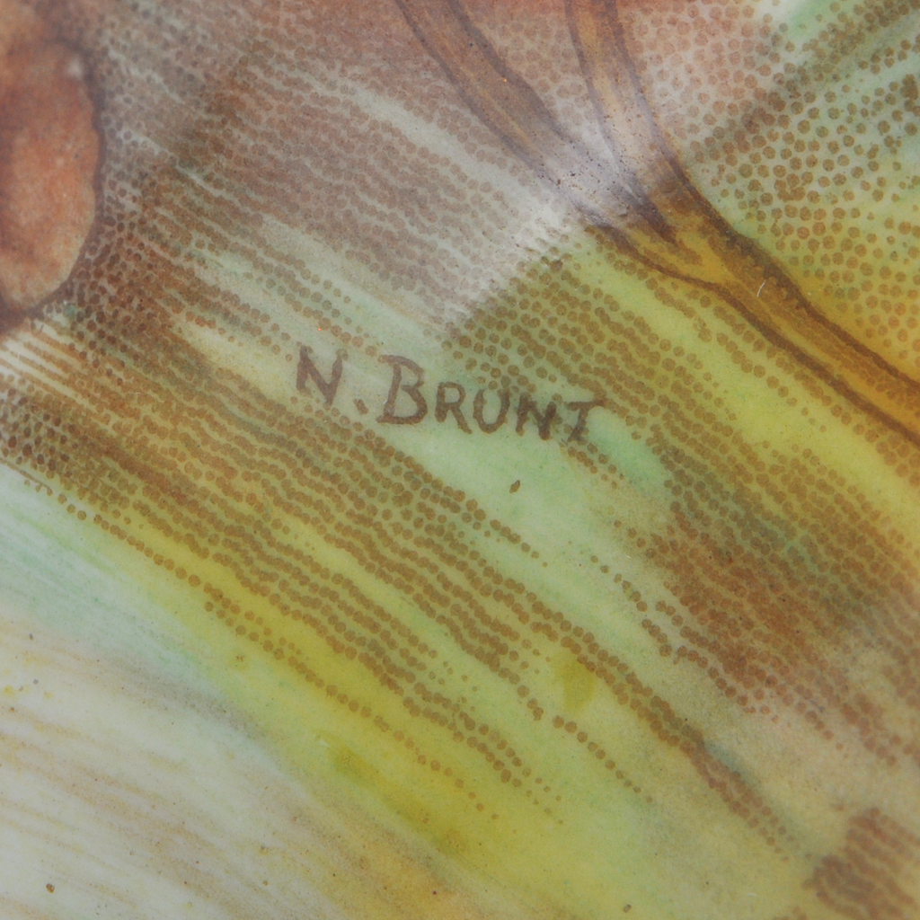 Vintage Aynsley 'Orchard Gold' Creamer and Open Sugar Bowl Set Signed 'N.Brunt' and 'D.Jones' + Montreal Estate Jewelers