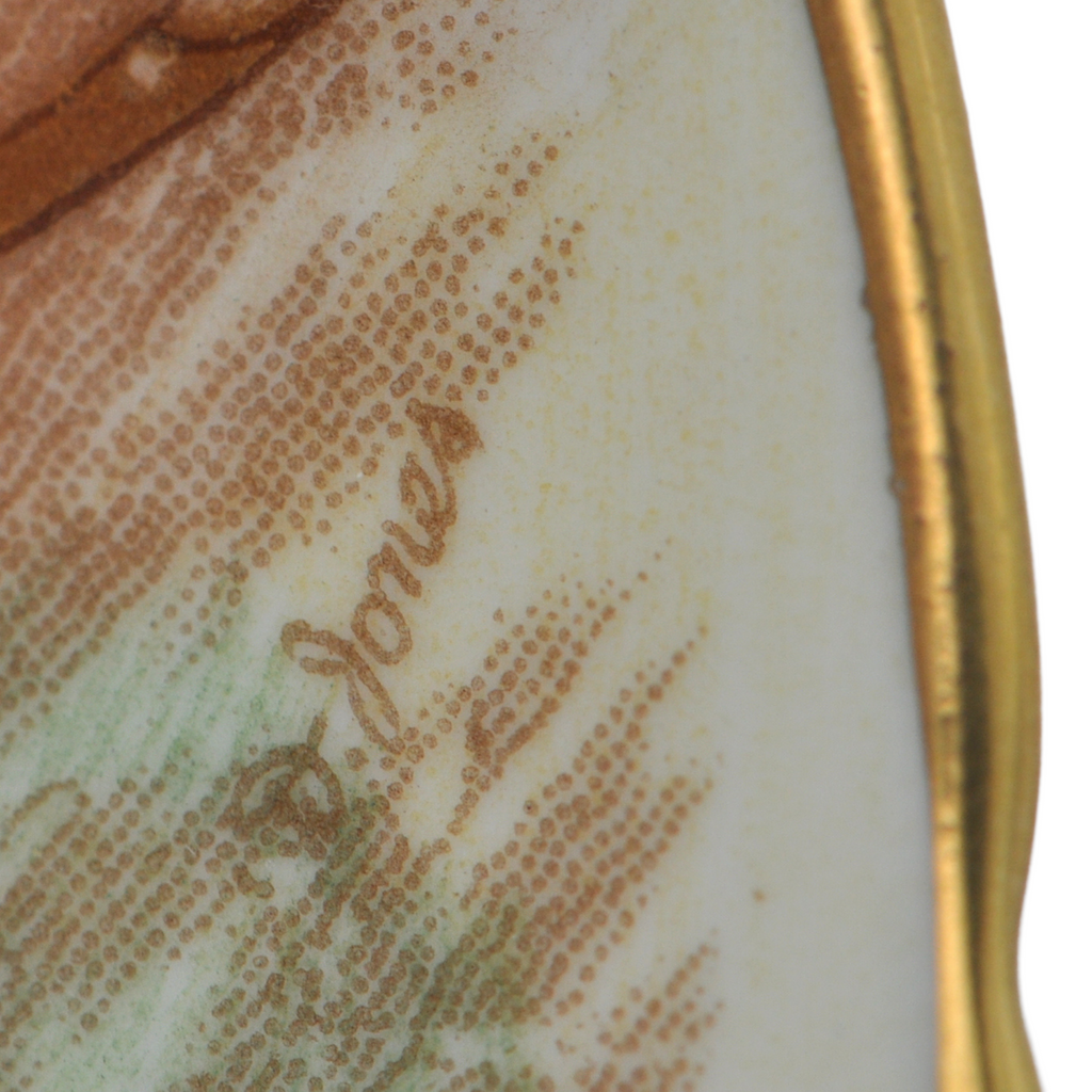 Vintage Aynsley 'Orchard Gold' Small Pedestal Nut and Candy Dish Signed D. Jones + Montreal Estate Jewelers