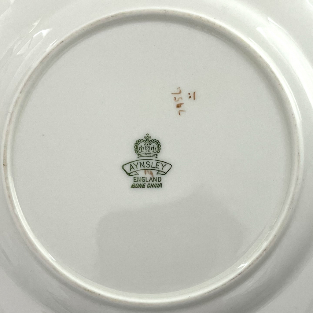 Vintage Aynsley 'Orchard Gold' Plate Signed 'D.Jones' + Montreal Estate Jewelers