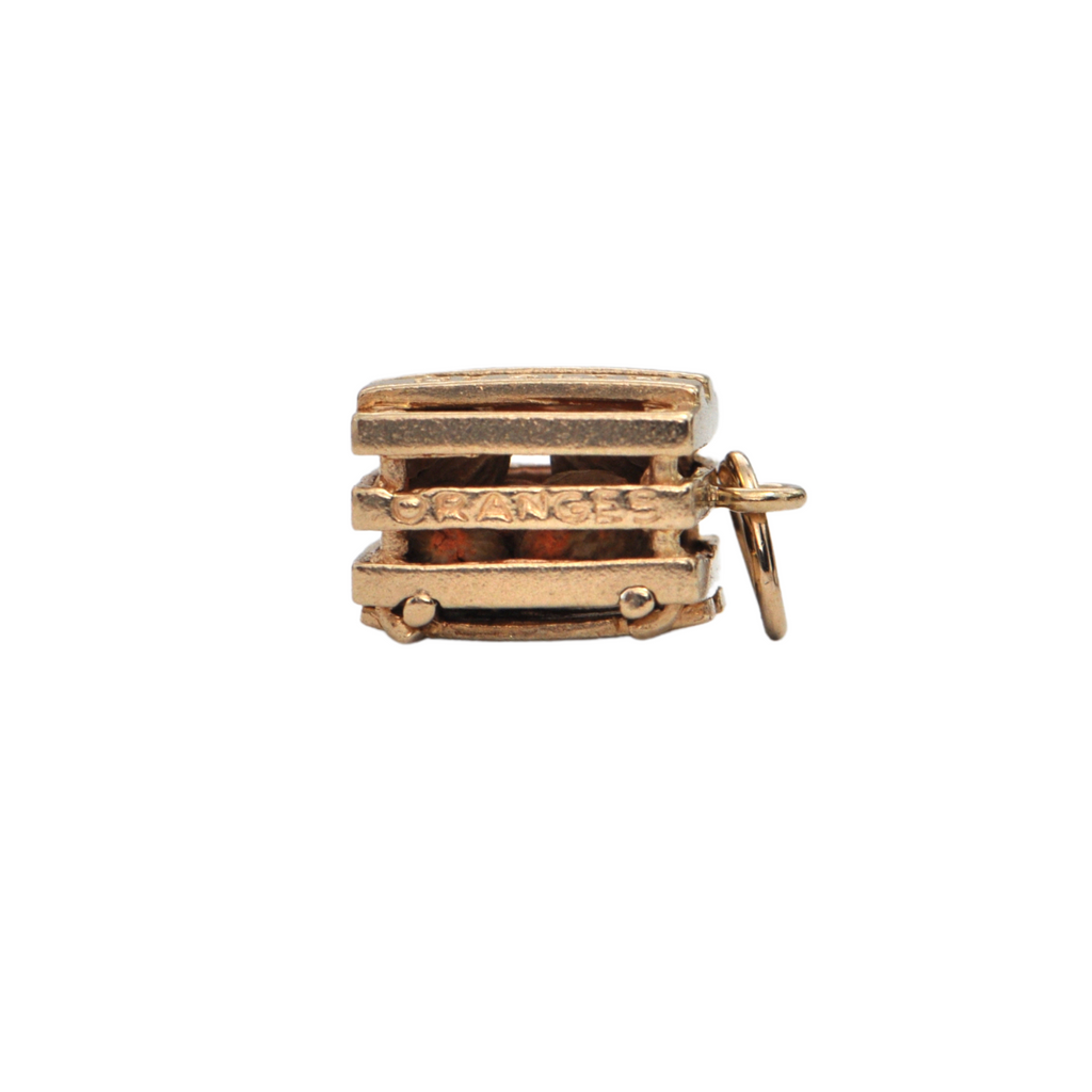 Vintage 14K Gold Crater of Orange and Grapefruit Charm + Montreal Estate Jewelers