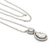 Pear Shaped Diamond Halo Pendant Necklace + Montreal Estate Jewelry