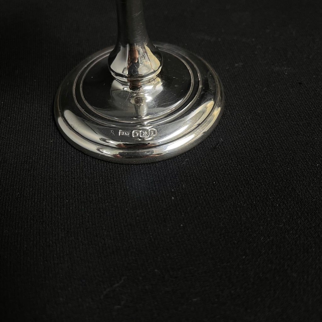 Walker & Hall (Sheffield) Sterling Silver Candlesticks 1917 (Set of 2) + Montreal Estate Jewelers