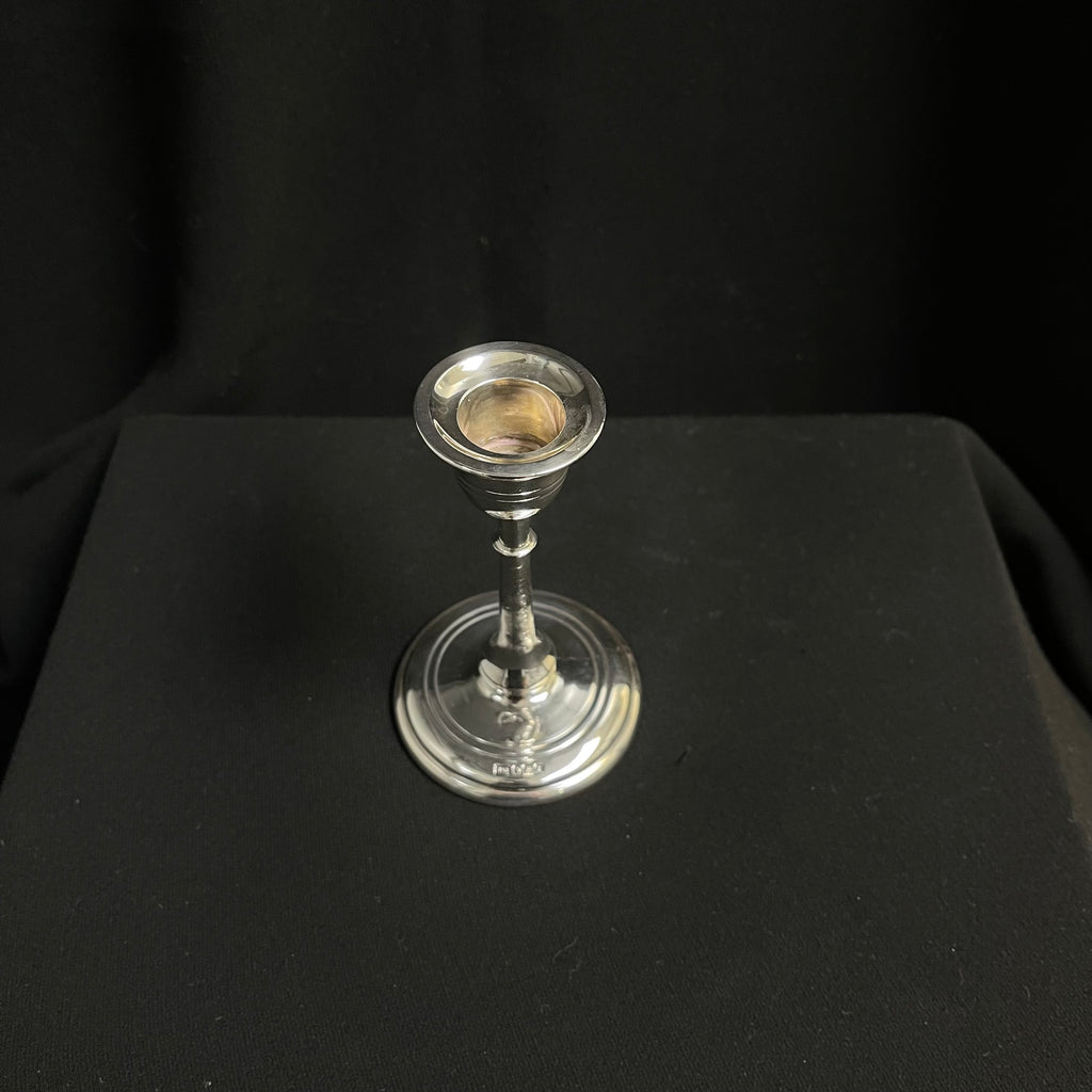 Walker & Hall (Sheffield) Sterling Silver Candlesticks 1917 (Set of 2) + Montreal Estate Jewelers