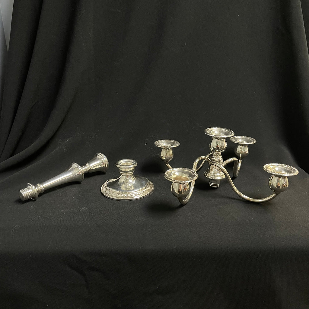 Preisner (American) Sterling Silver Candelabras (Set of 2) + Montreal Estate Jewelers