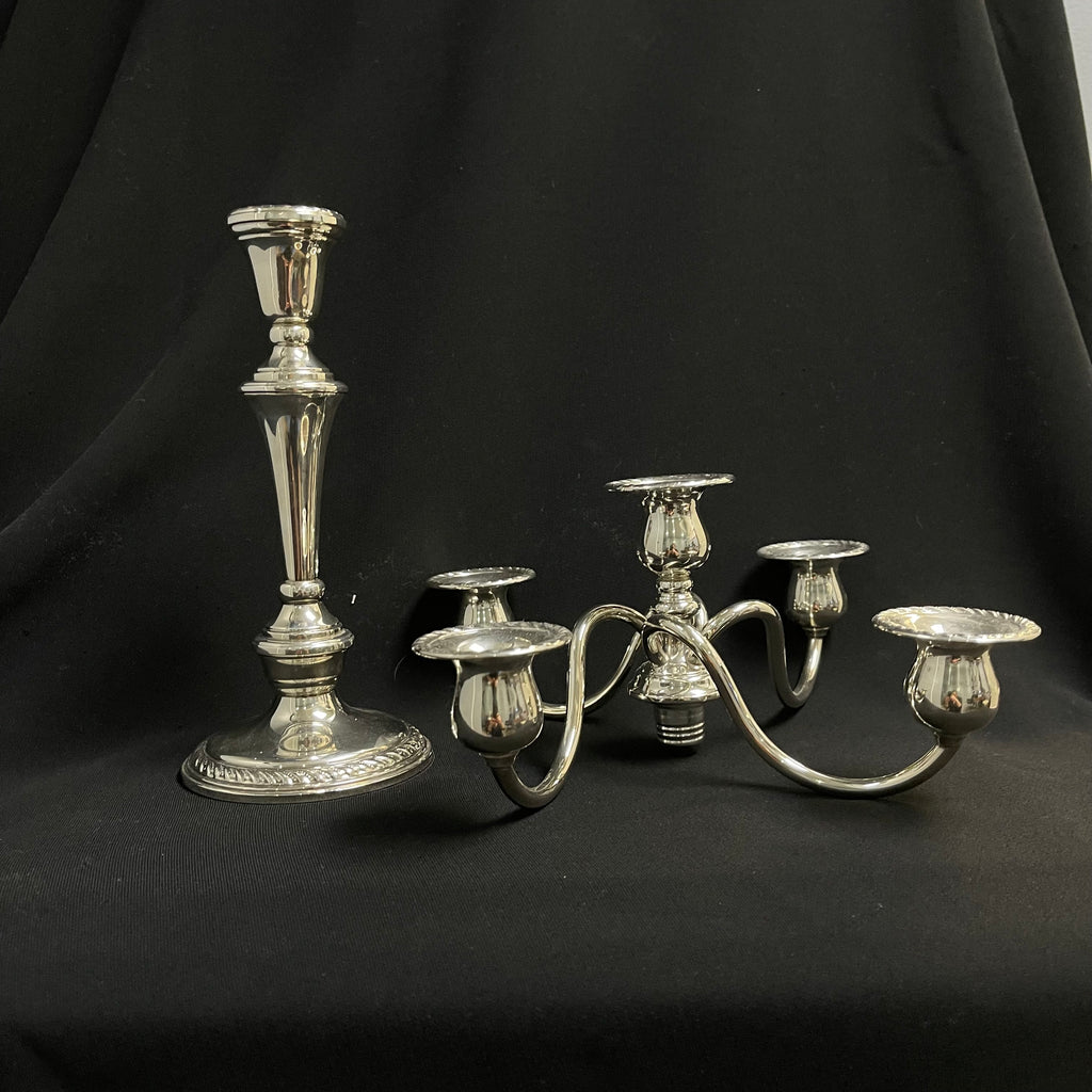 Preisner (American) Sterling Silver Candelabras (Set of 2) + Montreal Estate Jewelers