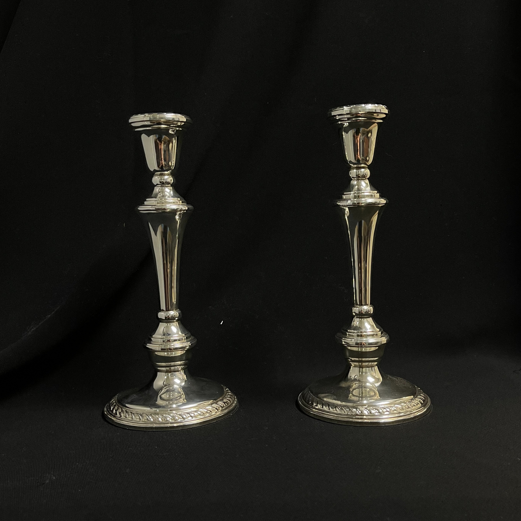 Preisner (American) Sterling Silver Candelabras (Set of 2) + Montreal Estate Jewelers