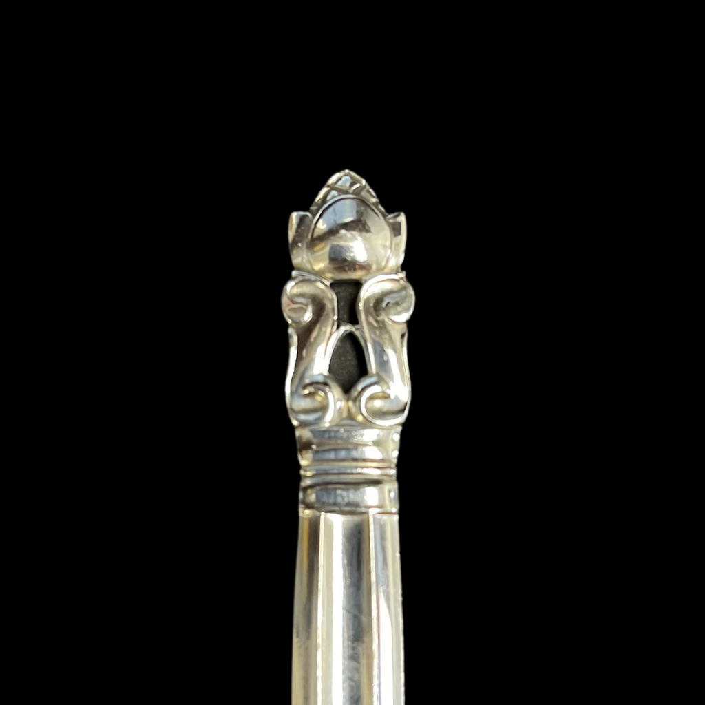 Georg Jensen Acorn 925 Sterling Silver Cream Soup Spoon + Montreal Estate Jewelers