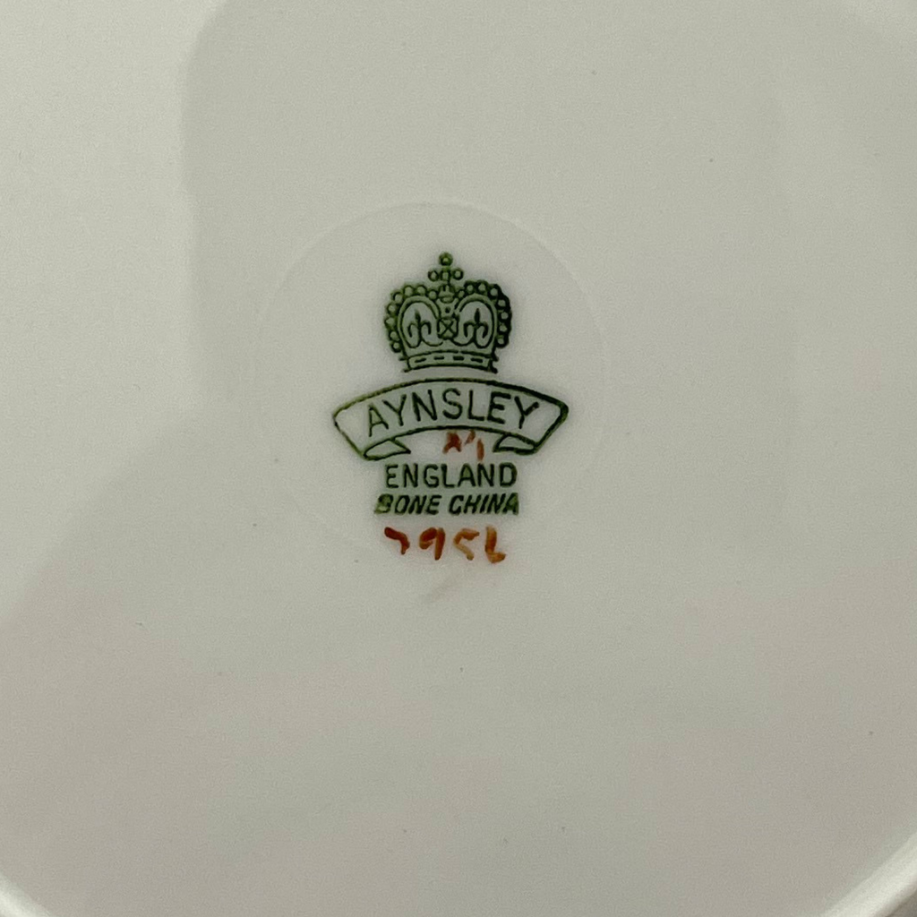 Vintage Aynsley 'Orchard Gold' Plate Signed 'D.Jones'