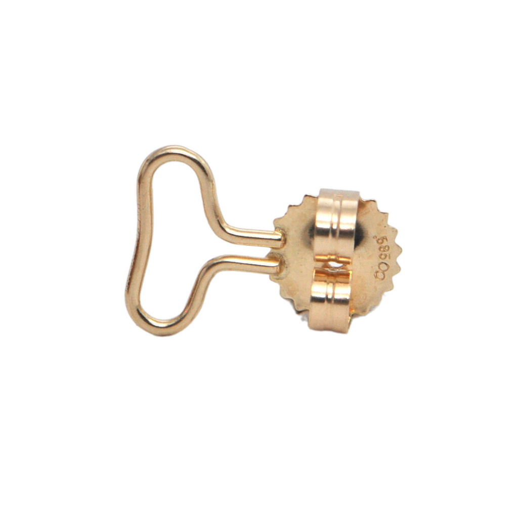 Very large Vintage Amber 14k Gold Earrings + Montreal Estate Jewelers